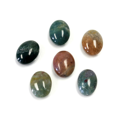 Gemstone Cabochon - Oval 10x8MM FANCY JASPER