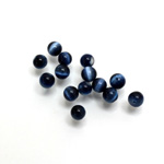 Fiber-Optic 1-Hole Ball - 03MM CAT'S EYE NAVY BLUE