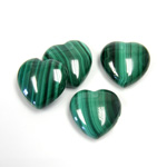 Gemstone Cabochon - Heart 16MM MALACHITE