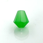 Chinese Cut Crystal Bead - Cone 10x9MM OPAL GREEN