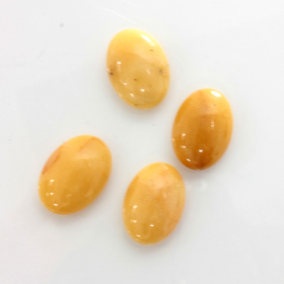 Gemstone Cabochon - Oval 14x10MM YELLOW JASPER