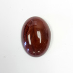 Italian Plastic Flat Back Cabochon - Oval 25x18MM BLOOD NUVOLATO (4790)