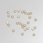 Glass Medium Dome Cabochon Pearl Spray Finish - Round 03MM DARK ROSE