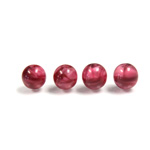 Czech Glass Lampwork Bead - Round 08MM SWIRL RED 02958
