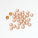 Glass Medium Dome Foiled Cabochon - Round 04MM ROSALINE