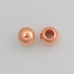 Metalized Plastic Smooth Bead with 5MM Hole - Round 10MM COPPER