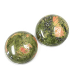 Gemstone Cabochon - Round 20MM EPIDOTE