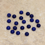 Glass Medium Dome Cabochon - Round 04MM LAPIS BLUE