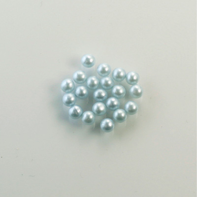 Czech Glass Pearl No-Hole Ball - 2.5MM LT BLUE 70462