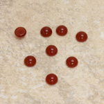 Glass Medium Dome Cabochon - Round 05MM CORNELIAN