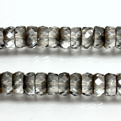 Czech Glass Fire Polished Bead - Rondelle 08x4MM ZAIRIT