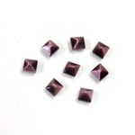 Fiber-Optic Cabochon - Pyramid Top 04x4MM CAT'S EYE PURPLE