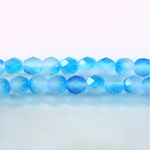 Czech Glass Fire Polish Bead - Round 06MM AQUA 93960