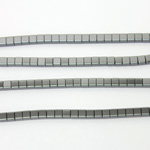 Gemstone Bead - Cube Smooth 04x4MM HEMATINE