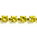 Preciosa MAXIMA Crystal Rhinestone Cup Chain - SS18 CITRINE-RAW