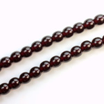 Czech Pressed Glass Bead - Smooth Round 06MM GARNET