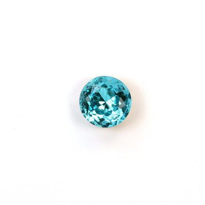 Glass Point Back Tin Table Cut (TTC) Foiled - Round 48SS AQUA