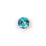 Glass Point Back Tin Table Cut (TTC) Foiled - Round 48SS AQUA