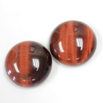 Gemstone Cabochon - Round 20MM TIGEREYE RED