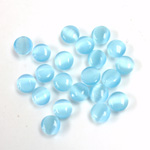 Fiber-Optic Cabochon - Round 05MM CAT'S EYE AQUA