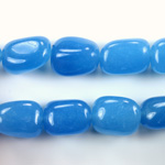 Gemstone Bead - Smooth Nugget 15x12MM Dyed QUARTZ Col. 12 CALCEDON