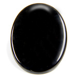 Gemstone Cabochon Low Dome - Oval 40x30MM BLACK ONYX