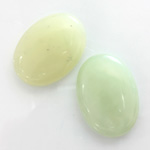 Gemstone Cabochon - Oval 25x18MM JADE OLIVE