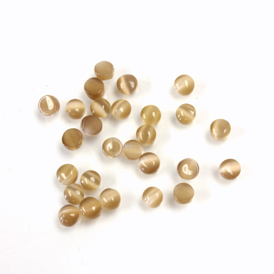 Fiber-Optic Cabochon - Round 03MM CAT'S EYE BROWN