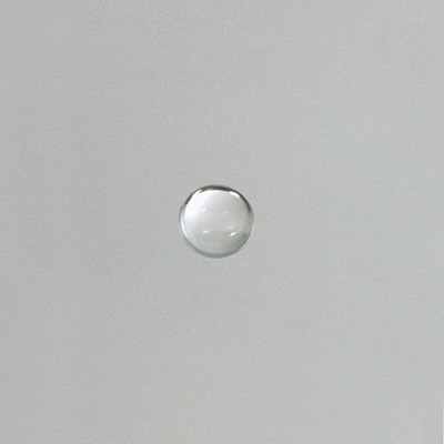 Czech Glass Medium Dome Transparent Cabochon - Round 03MM CRYSTAL Unfoiled