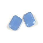 Cut Crystal Point Back Fancy Stone Foiled - Cushion Octagon 14x10MM OPAL BLUE