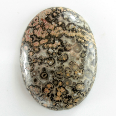 Gemstone Cabochon - Oval 40x30MM LEOPARD SKIN AGATE