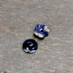 Gemstone Flower Carved Round with Center Hole 08MM SODALITE