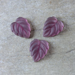 Preciosa Glass Flat Back Leaf 12MM MATTE AMETHYST Foiled