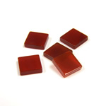 Gemstone Flat Back Flat Top Straight Side Stone - Square 08x8MM CORNELIAN