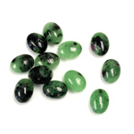 Gemstone Cabochon - Oval 08x6MM ZOISITE RUBY