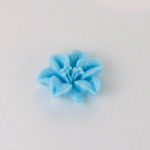 Plastic Carved No-Hole Flower - Lily 18x15MM TURQUOISE