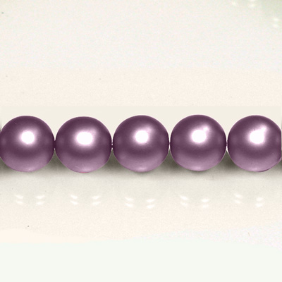 Czech Glass Pearl Bead - Round 16MM MATTE WISTERIA 85921