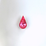 Glass Point Back Foiled Tin Table Cut (TTC) Stone - Pear 06x3.6MM ROSE