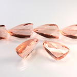 Chinese Cut Crystal Bead - Fancy 25x14MM ROSE