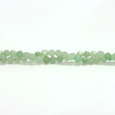 Gemstone Bead - Faceted Round 04MM AVENTURINE-GREEN