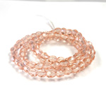 Glass Fire Polish Bead - Round 04MM ROSALINE