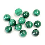 Gemstone Cabochon - Round 07MM MALACHITE