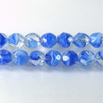 Czech Glass Fire Polish Bead - Round 08MM PORPHYR SAPPHIRE