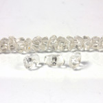 Glass Bead TablePolished - Nugget 04x8MM CRYSTAL