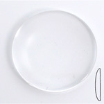 Plastic Low Dome Cabochon - Round 45MM CRYSTAL