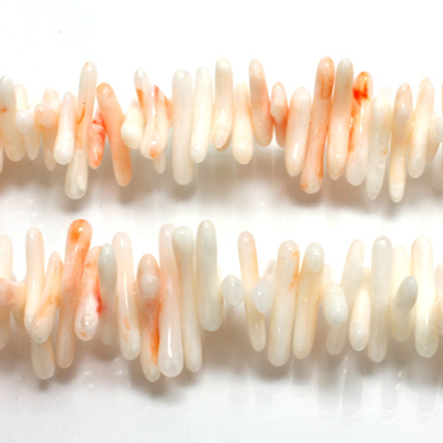 Plastic  Bead - Mixed Color Irregular Branch Coral WHITE CORAL
