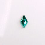 Glass Flat Back Rose Cut Fancy Foiled Stone  Diamond 10.7/5.9 EMERALD