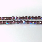 Czech Glass Fire Polish Bead - Round 04MM AMETHYST AB