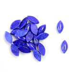 Gemstone Cabochon - Navette 08x4MM HOWLITE DYED LAPIS