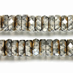 Czech Glass Fire Polished Bead - Rondelle 10x4MM ZAIRIT